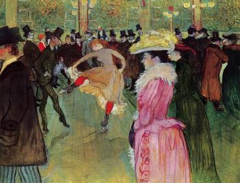 Henri De Toulouse-Lautrec : Dance at the Moulin Rouge